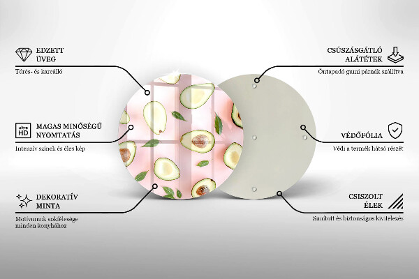 Tocător de bucătărie Model de avocado