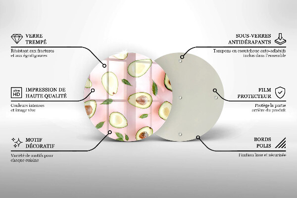 Tocător de bucătărie Model de avocado