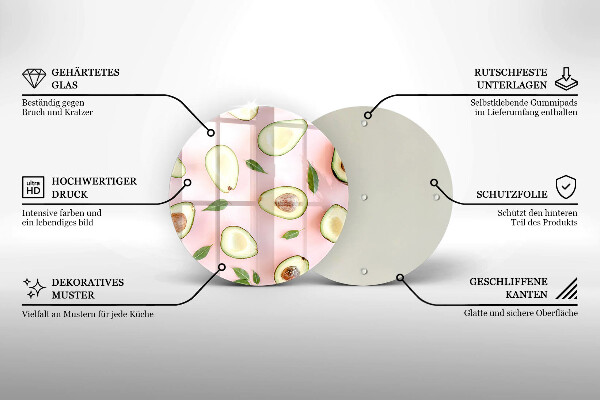 Tocător de bucătărie Model de avocado