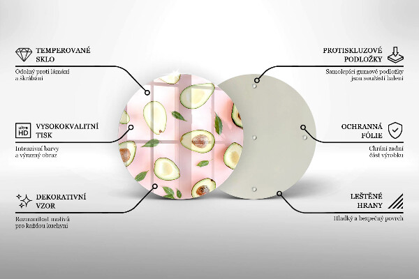 Tocător de bucătărie Model de avocado