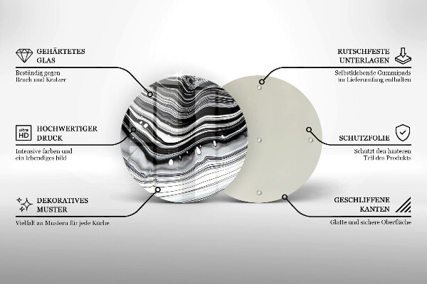 Tocător de bucătărie Abstracția cernelii
