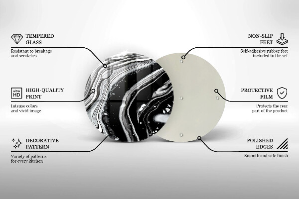 Tocător de bucătărie Abstracția cernelii