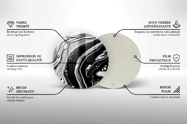 Tocător de bucătărie Abstracția cernelii