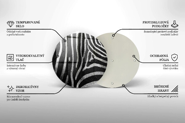 Tocător de bucătărie Dungi de zebră