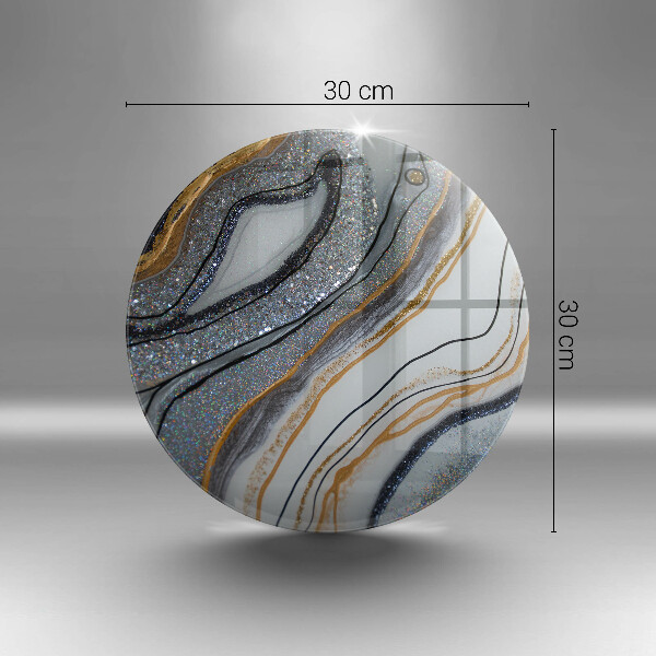 Tocător de bucătărie stâncă cu aur