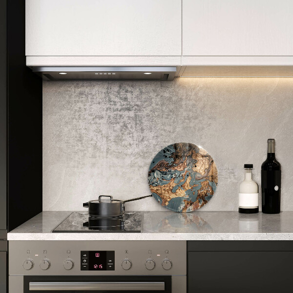 Tocător din sticlă Structură de rocă aurie