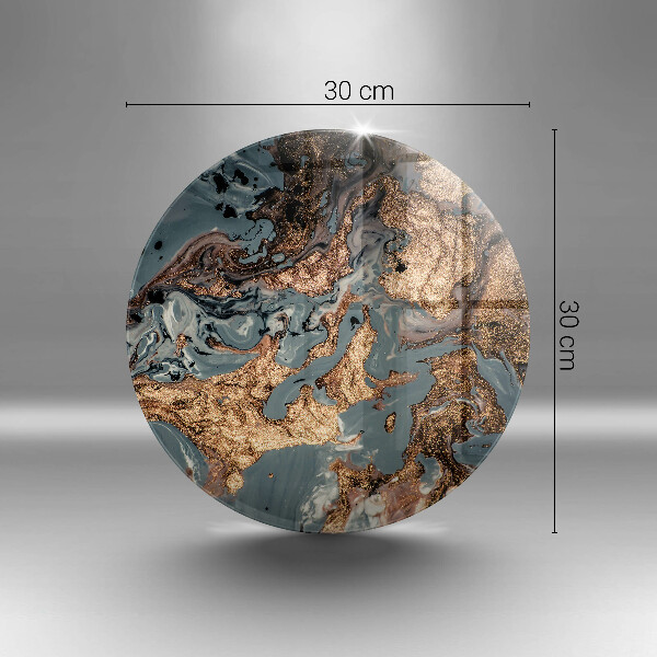 Tocător din sticlă Structură de rocă aurie