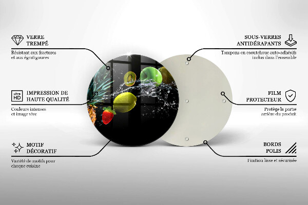 Tocător de bucătărie Fructe în apă
