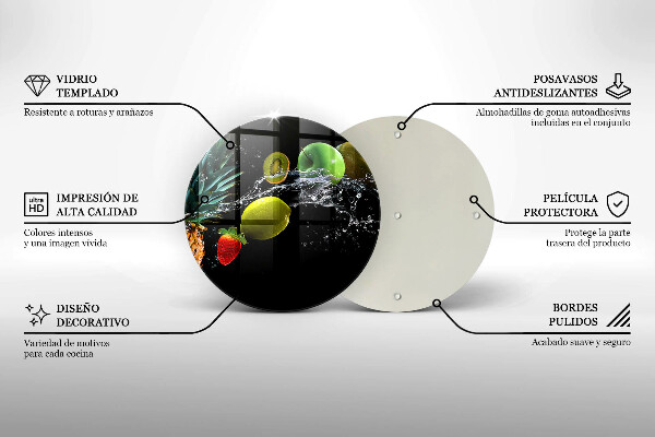 Tocător de bucătărie Fructe în apă