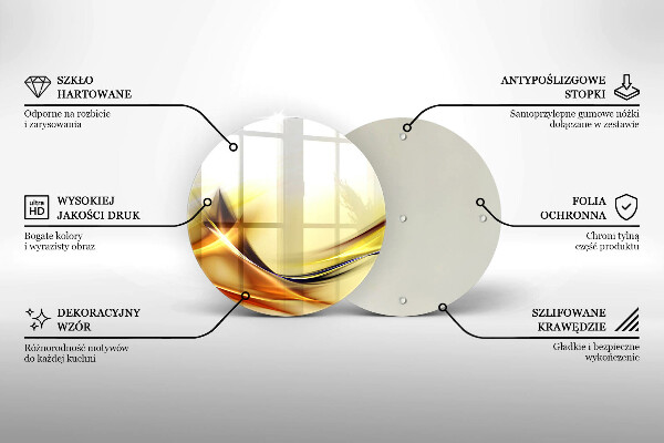 Tocător de bucătărie Linii abstracte de lumină