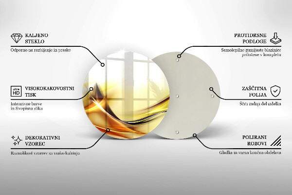 Tocător de bucătărie Linii abstracte de lumină