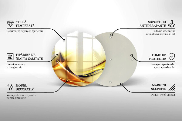 Tocător de bucătărie Linii abstracte de lumină