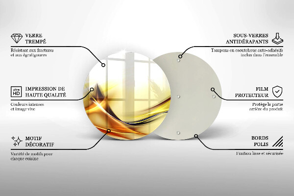 Tocător de bucătărie Linii abstracte de lumină