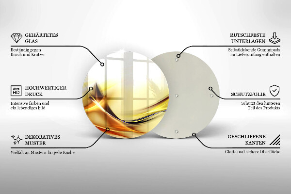 Tocător de bucătărie Linii abstracte de lumină