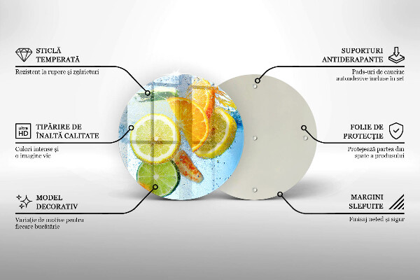 Tocător de bucătărie Apă de citrice suculentă