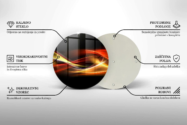 Tocător de bucătărie Fum și lumină abstracte