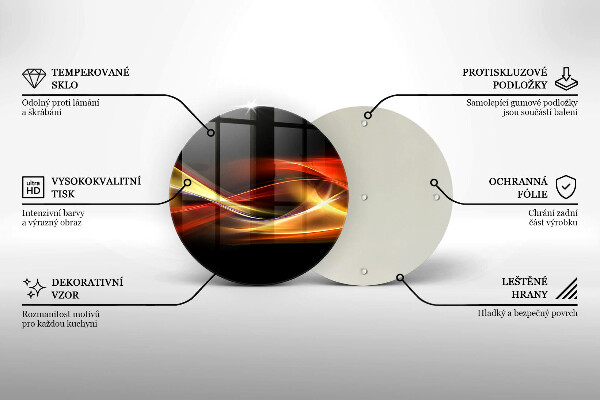 Tocător de bucătărie Fum și lumină abstracte