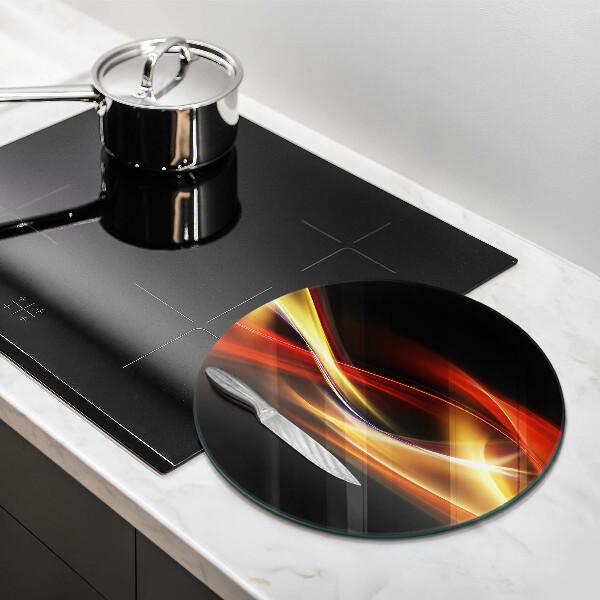 Tocător de bucătărie Fum și lumină abstracte