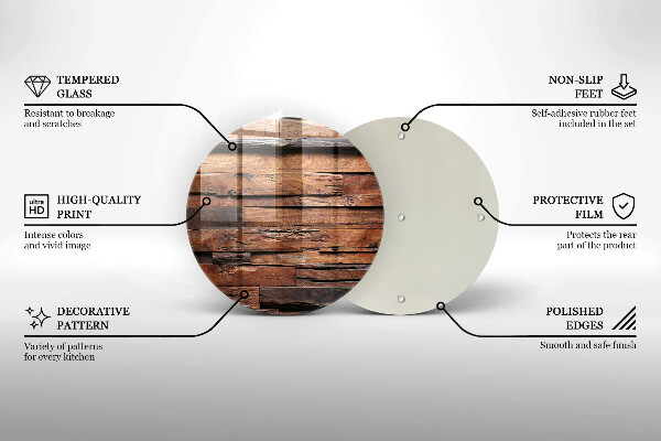 Tocător de bucătărie Scânduri decorative din lemn