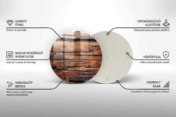 Tocător de bucătărie Scânduri decorative din lemn