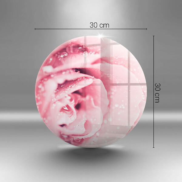 Tocător de bucătărie Picături de rouă și floare de trandafir