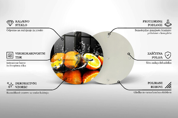 Tocător de bucătărie Fructe portocale suculente