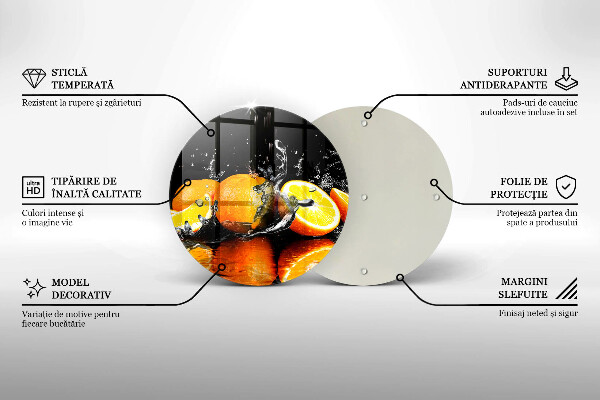 Tocător de bucătărie Fructe portocale suculente