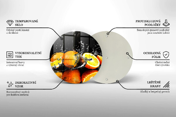 Tocător de bucătărie Fructe portocale suculente