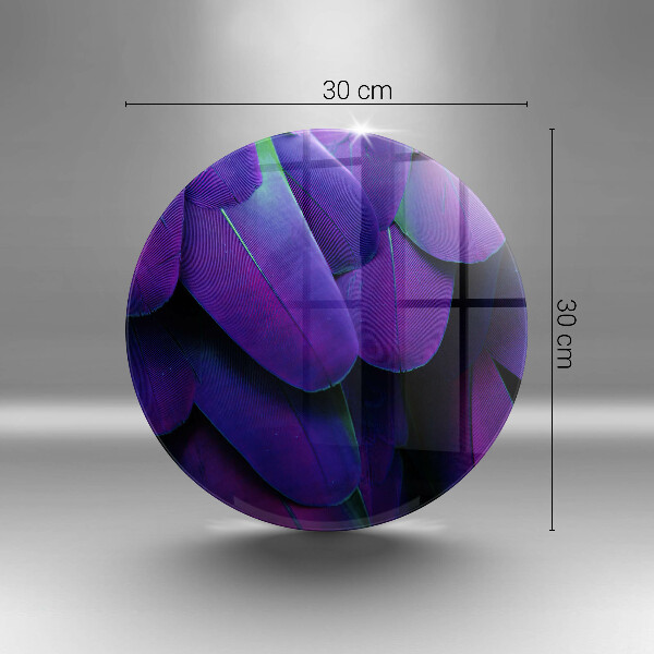 Tocător din sticlă Neon pene