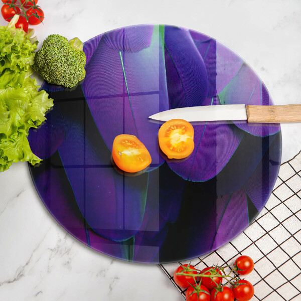 Tocător din sticlă Neon pene