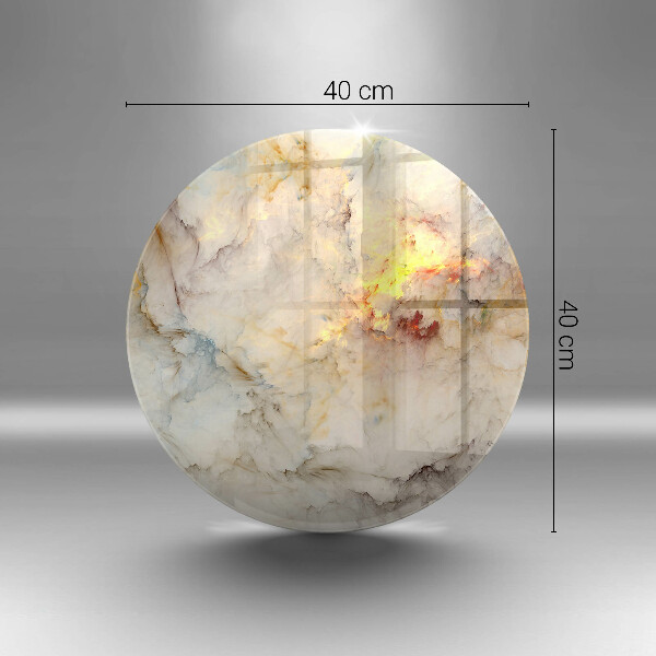 Tocător din sticlă Textura de marmură cu aur