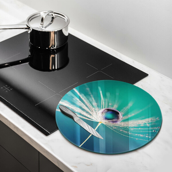 Tocător din sticlă Rouă pe o păpădie