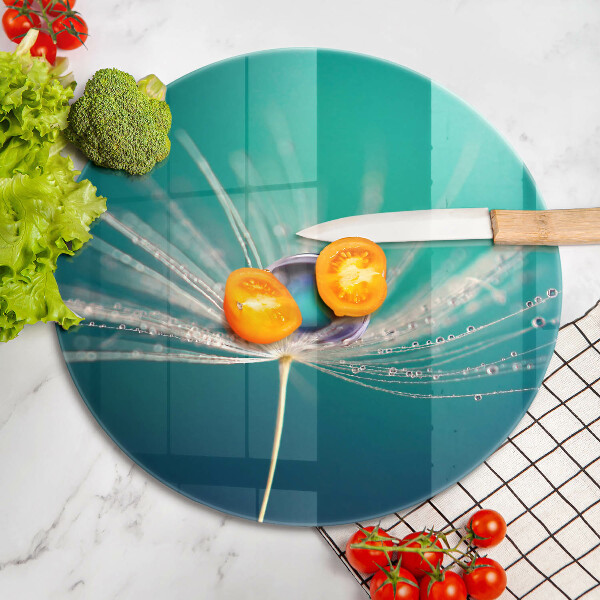 Tocător din sticlă Rouă pe o păpădie