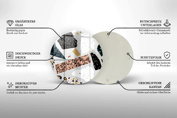 Tocător din sticlă Gresie