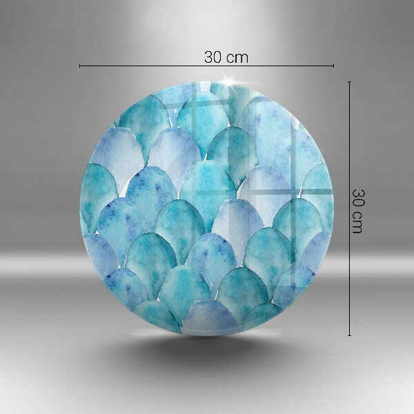 Tocător din sticlă Solzi de acuarelă