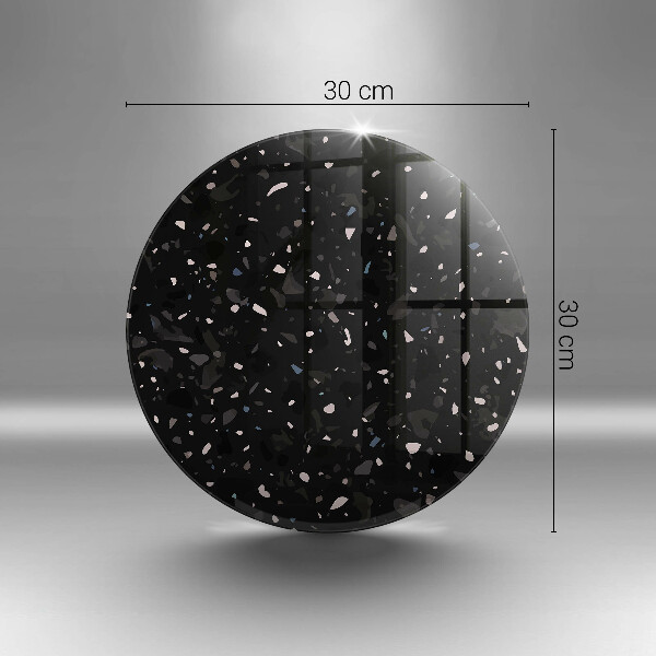 Tocător din sticlă Gresie închisă la culoare