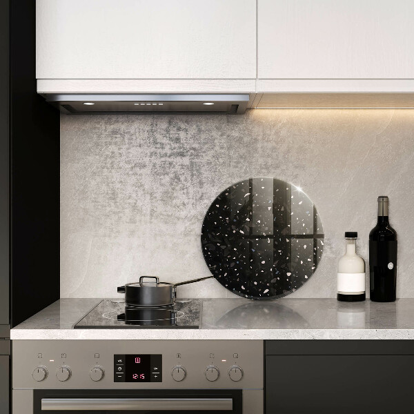 Tocător din sticlă Gresie închisă la culoare