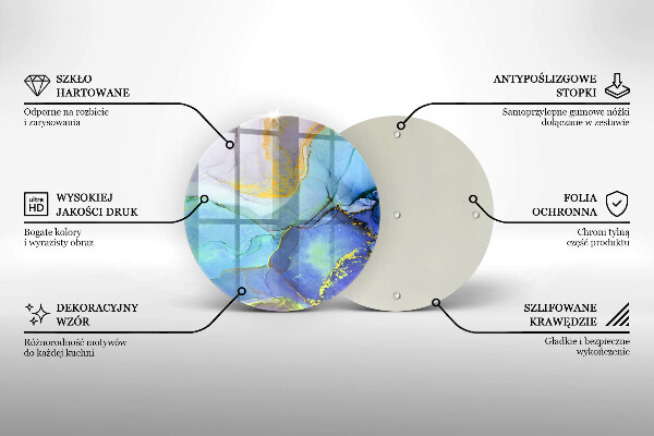 Tocător de bucătărie Piatră de aur crăpată