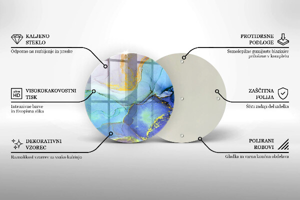 Tocător de bucătărie Piatră de aur crăpată