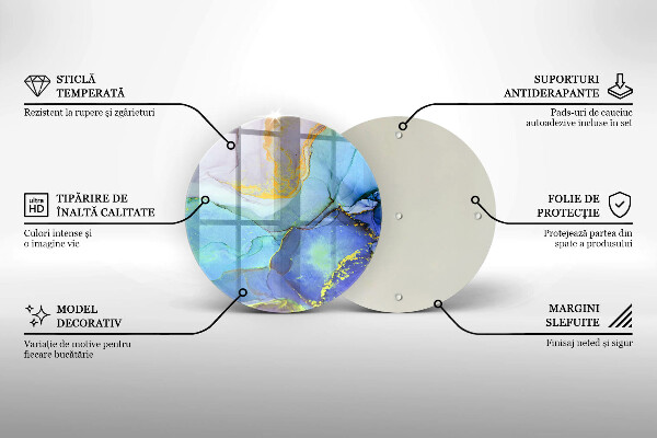 Tocător de bucătărie Piatră de aur crăpată