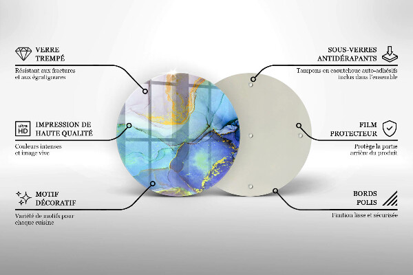 Tocător de bucătărie Piatră de aur crăpată