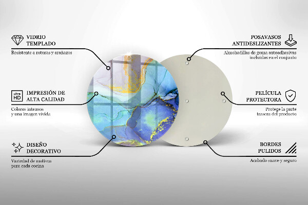 Tocător de bucătărie Piatră de aur crăpată