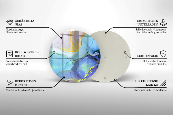 Tocător de bucătărie Piatră de aur crăpată
