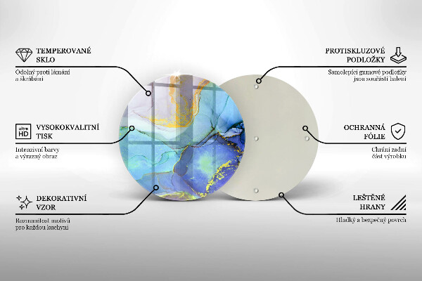 Tocător de bucătărie Piatră de aur crăpată