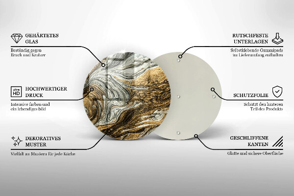 Tocător de bucătărie Abstracție bogată