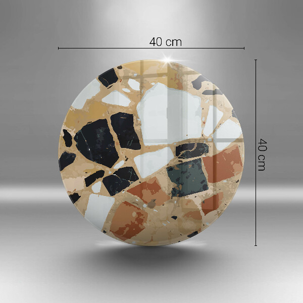 Tocător de bucătărie Farfurie cu pietre decorative