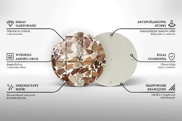 Tocător de bucătărie Pete decorative de piatră