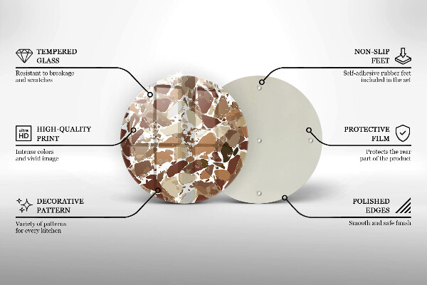 Tocător de bucătărie Pete decorative de piatră