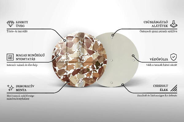 Tocător de bucătărie Pete decorative de piatră