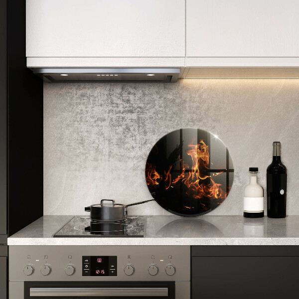 Tocător de bucătărie Trage o flacără vie